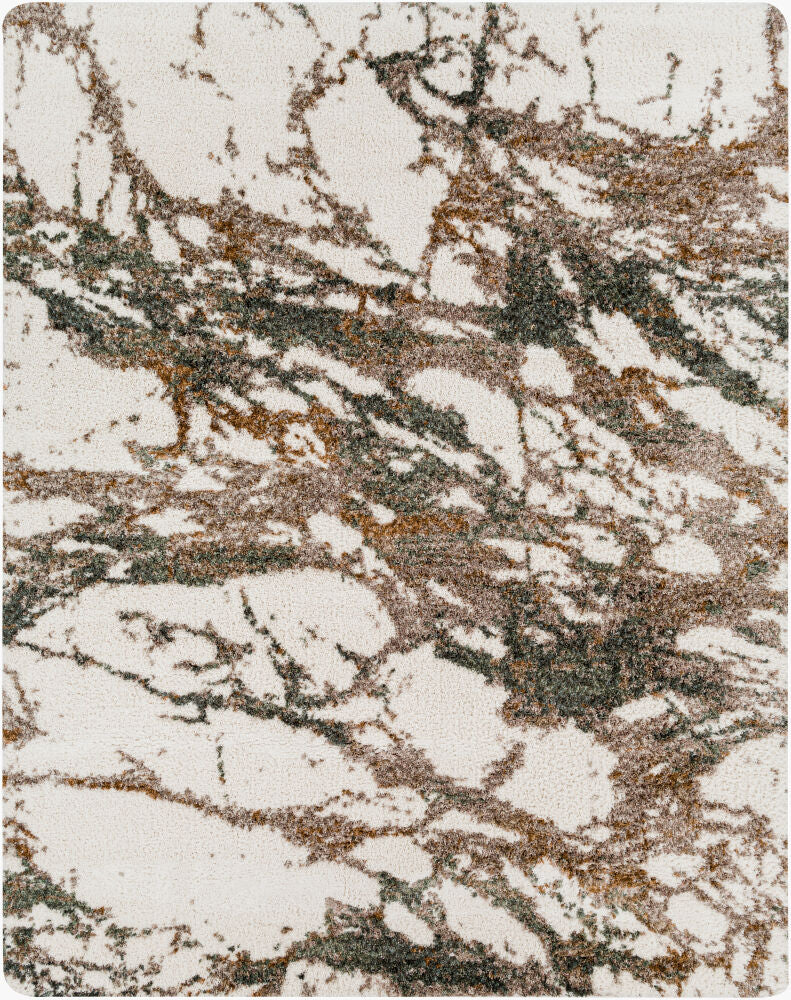 Celestial Shag Cream/Sage Machine Woven Rug CSG-2303 - 2' x 2'11"