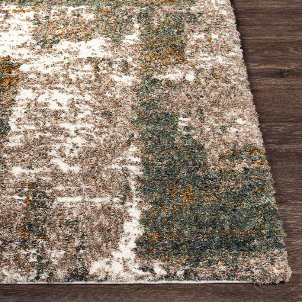 Celestial Shag Cream/Sage Machine Woven Rug CSG-2306 - front