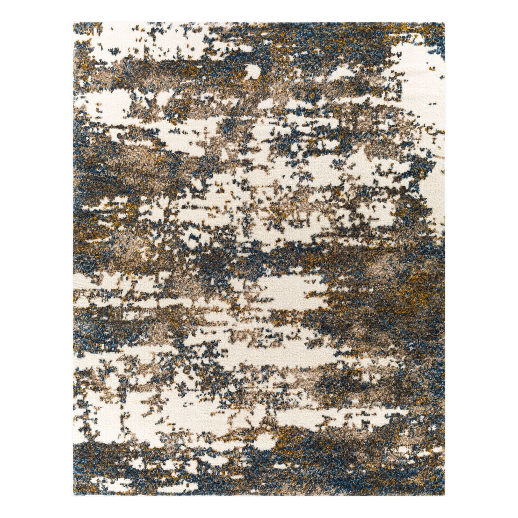 Celestial Shag Cream/Mustard Machine Woven Rug CSG-2308 - 2' x 2'11"