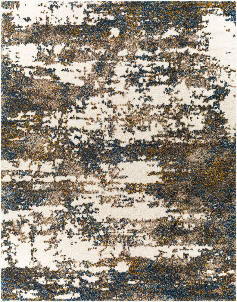 Celestial Shag Cream/Mustard Machine Woven Rug CSG-2308 - 2' x 2'11"