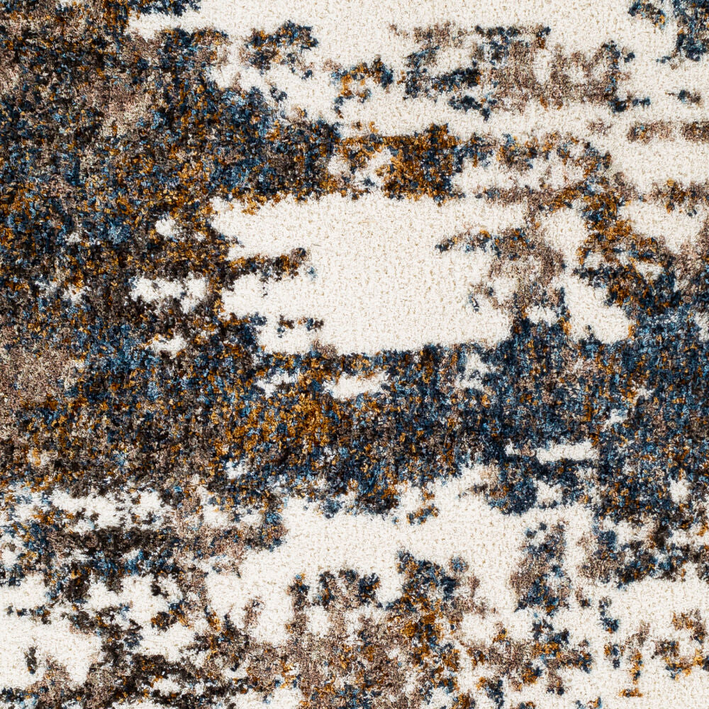 Celestial Shag Cream/Mustard Machine Woven Rug CSG-2308 - swatch
