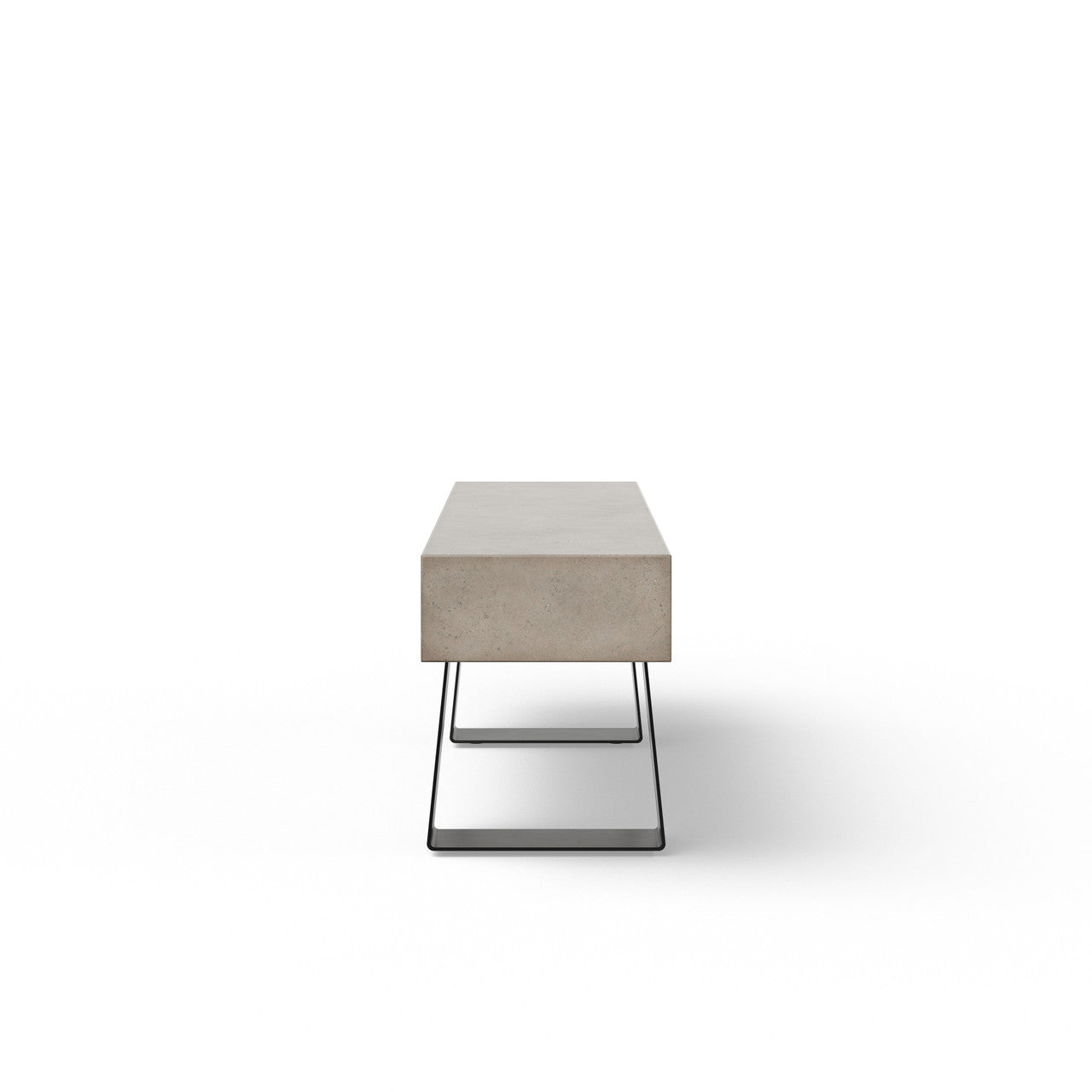 Mixx - Industrial Bench - Black Legs - Dark Grey Seat
