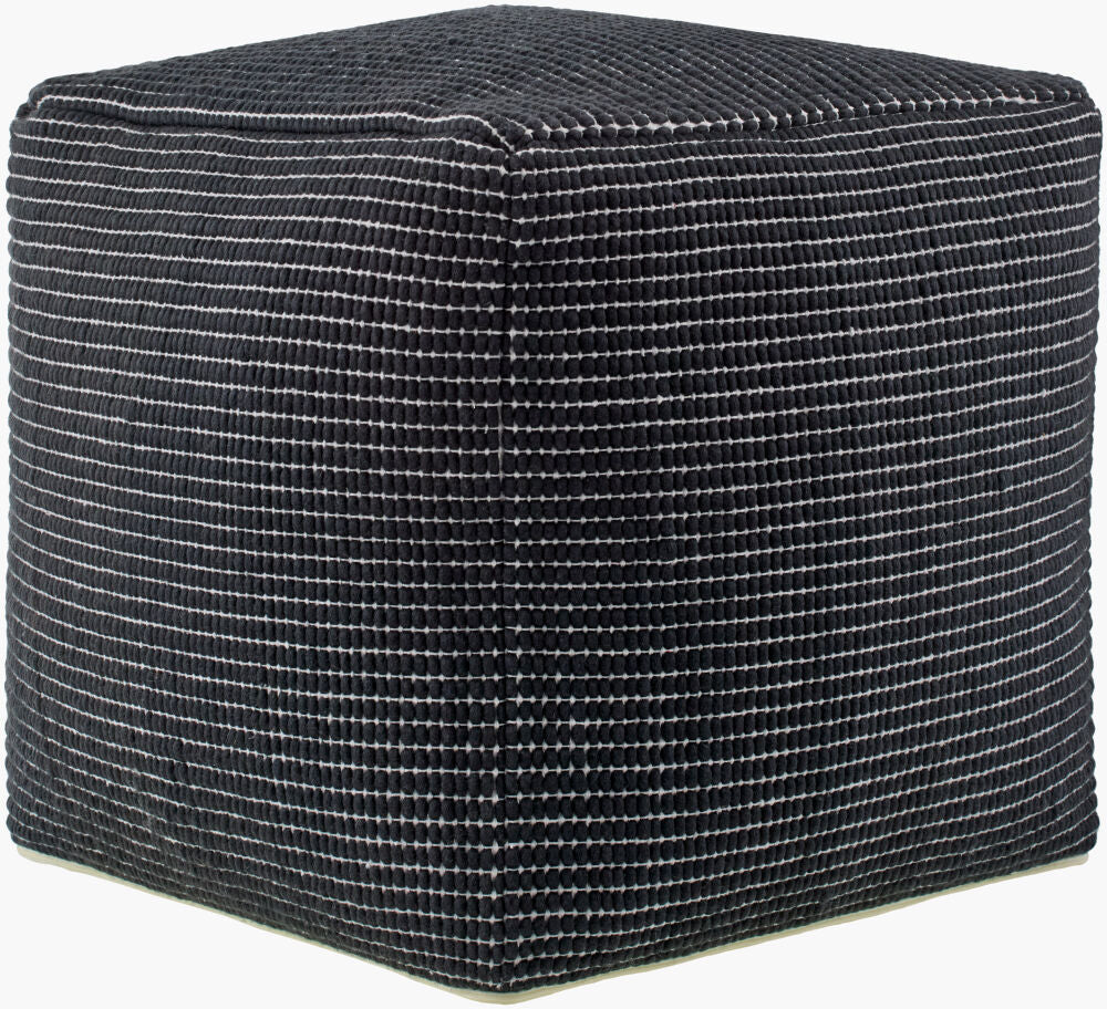 Chunky Grid Pouf CUPF-001 - 18"H x 18"W x 18"D