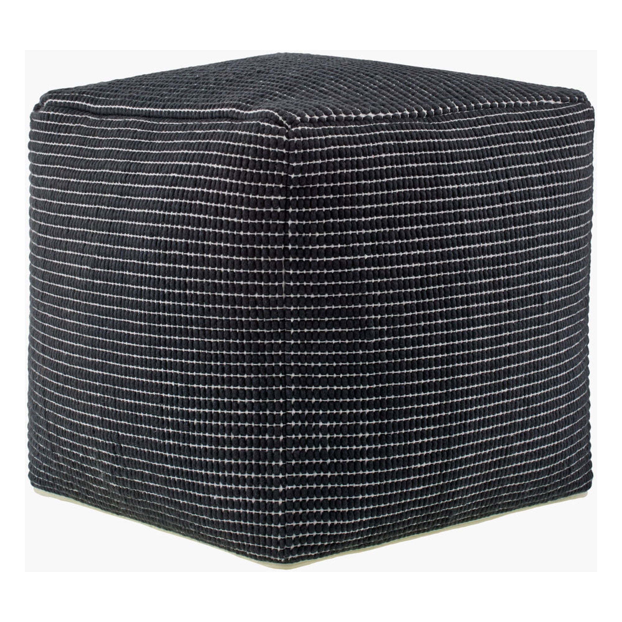 Chunky Grid Pouf CUPF-001 - 18"H x 18"W x 18"D