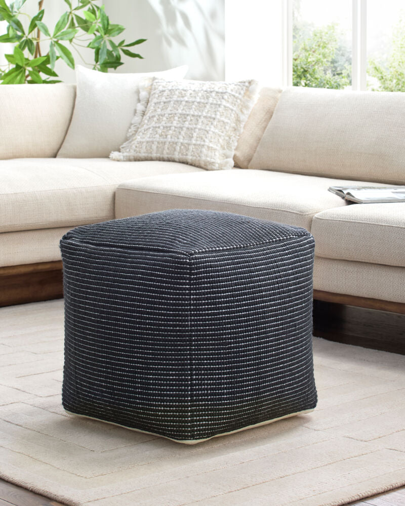 Chunky Grid Pouf CUPF-001 - styleshot