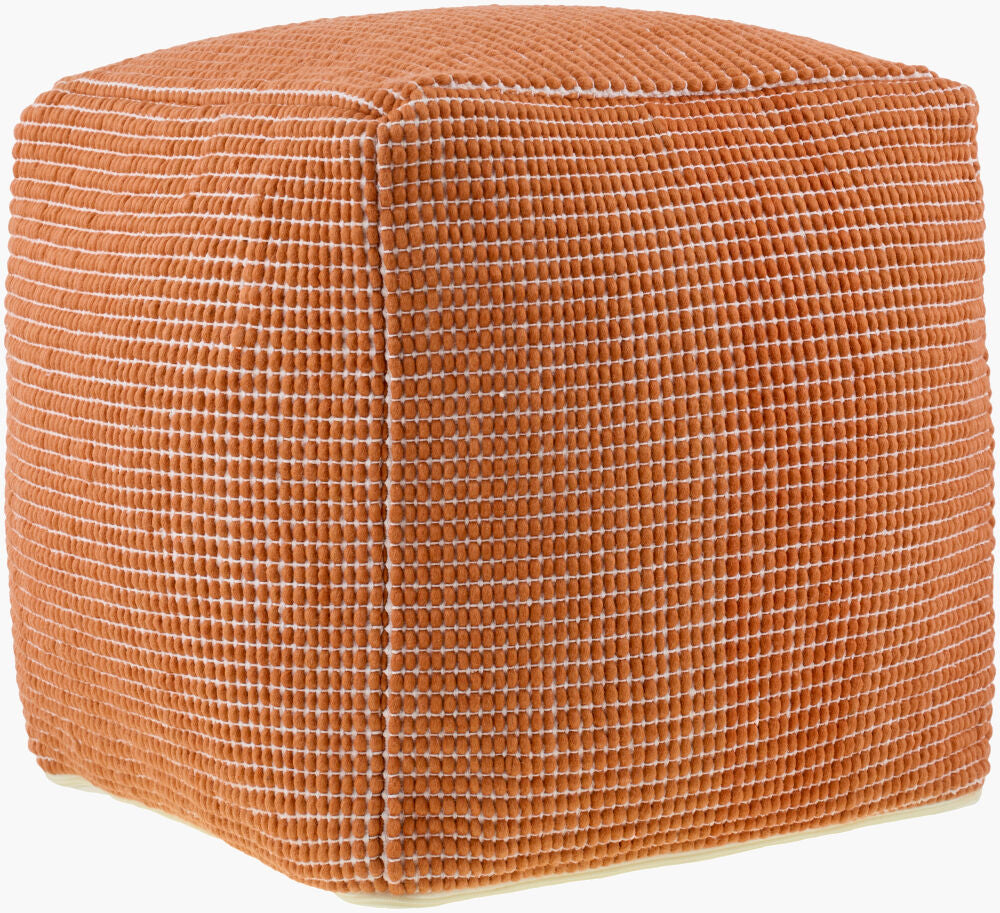 Chunky Grid Pouf CUPF-003 - 18"H x 18"W x 18"D