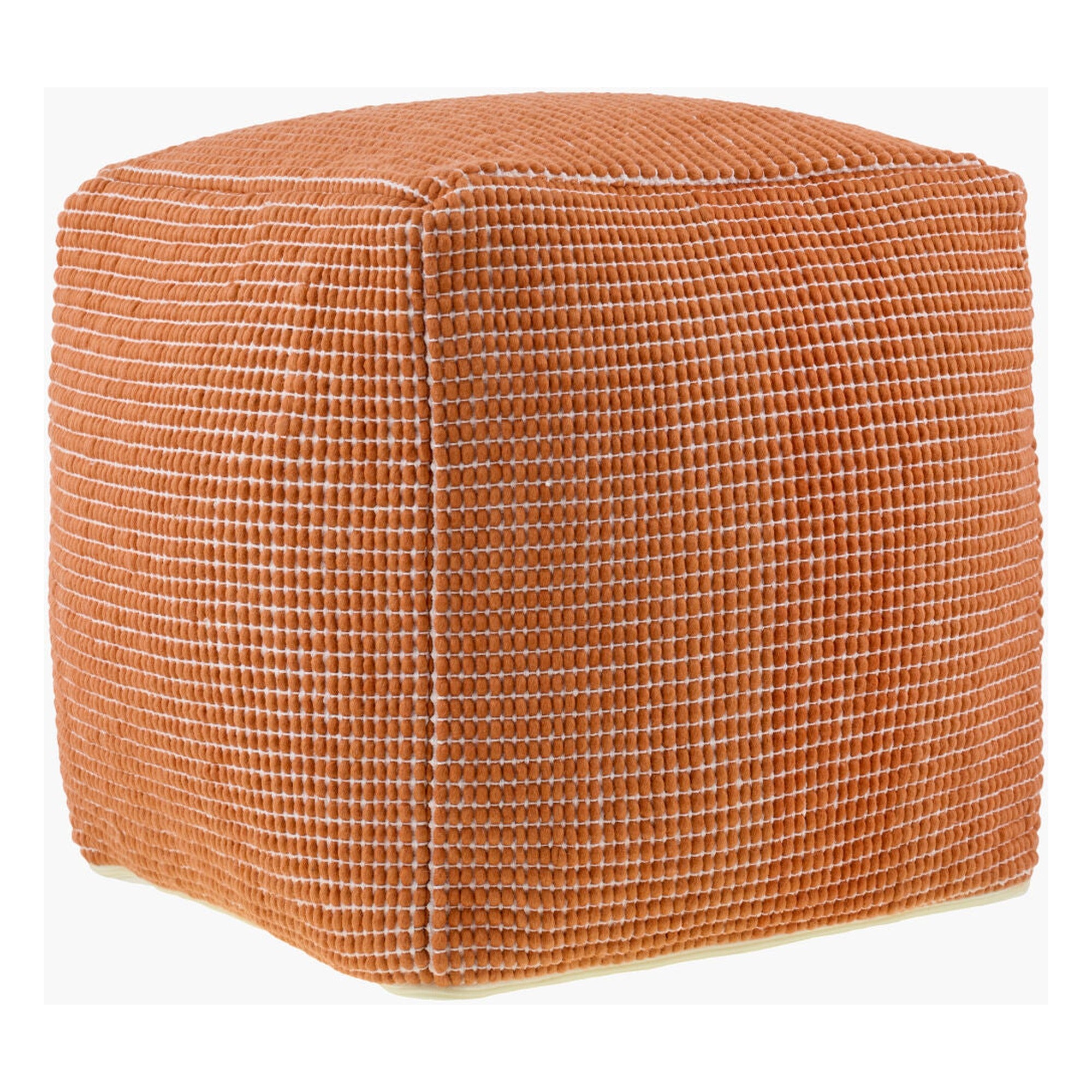 Chunky Grid Pouf CUPF-003 - 18"H x 18"W x 18"D