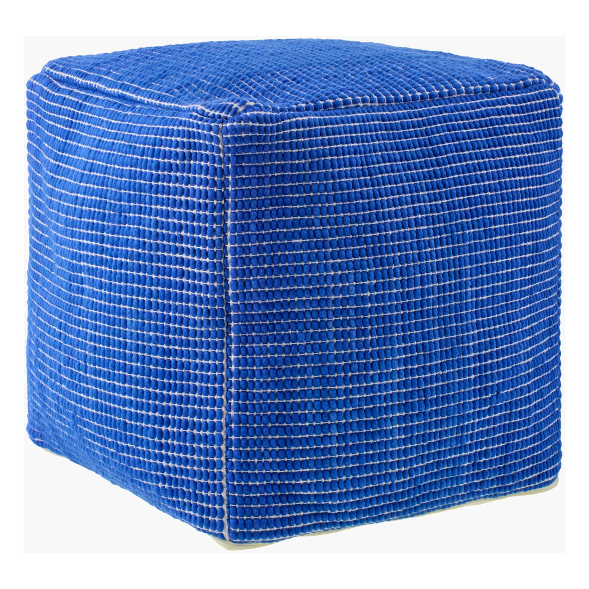 Chunky Grid Pouf CUPF-004 - 18"H x 18"W x 18"D