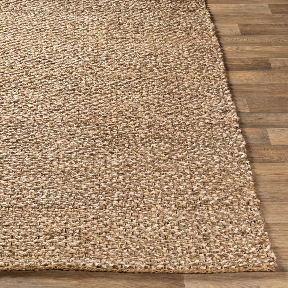 Curacao Black/Wheat Handmade Rug - front