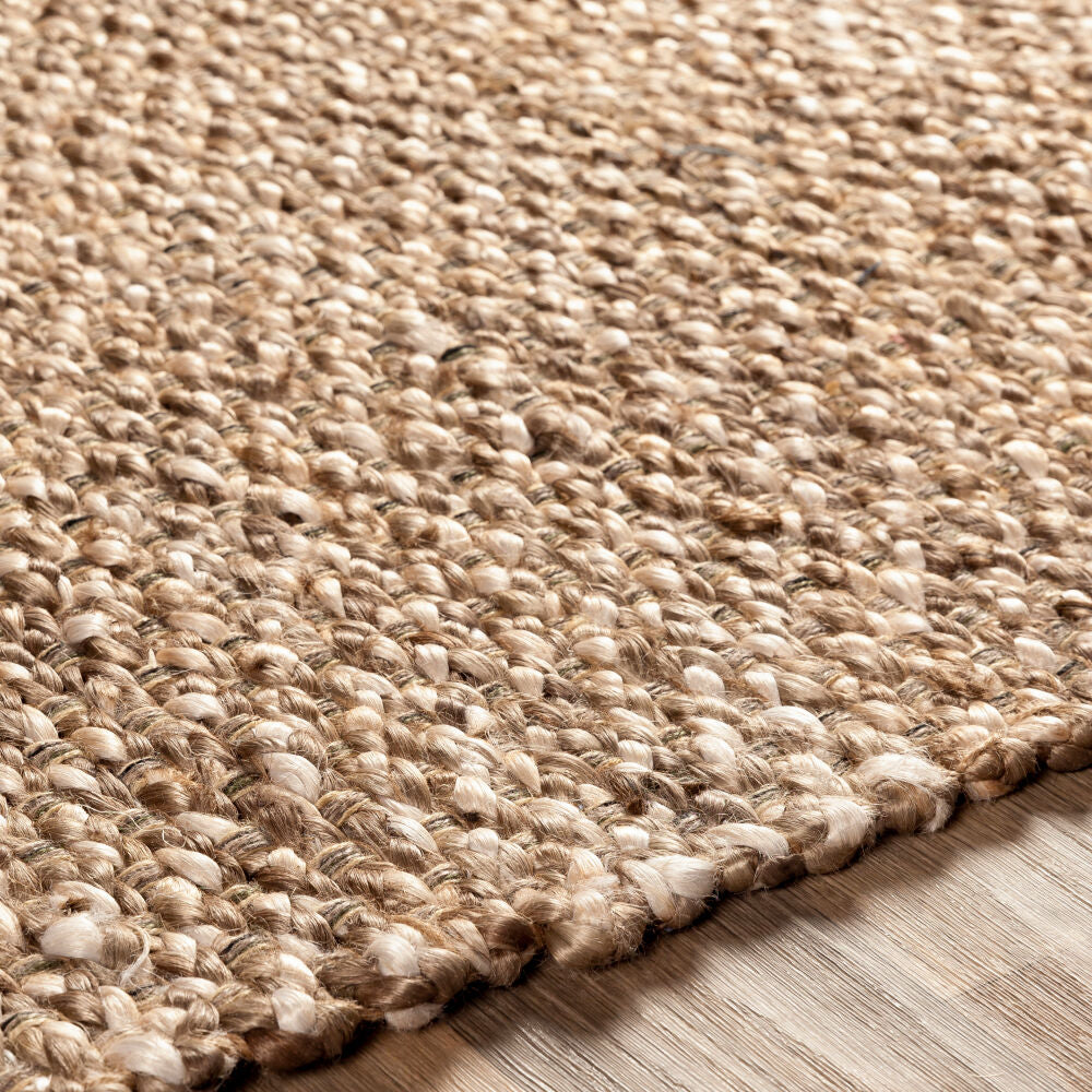 Curacao Black/Wheat Handmade Rug - texture