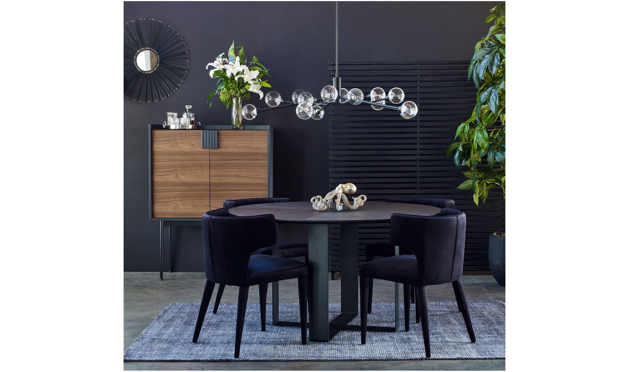 Dallin Screen Black by Moe's Home Collection - view 7