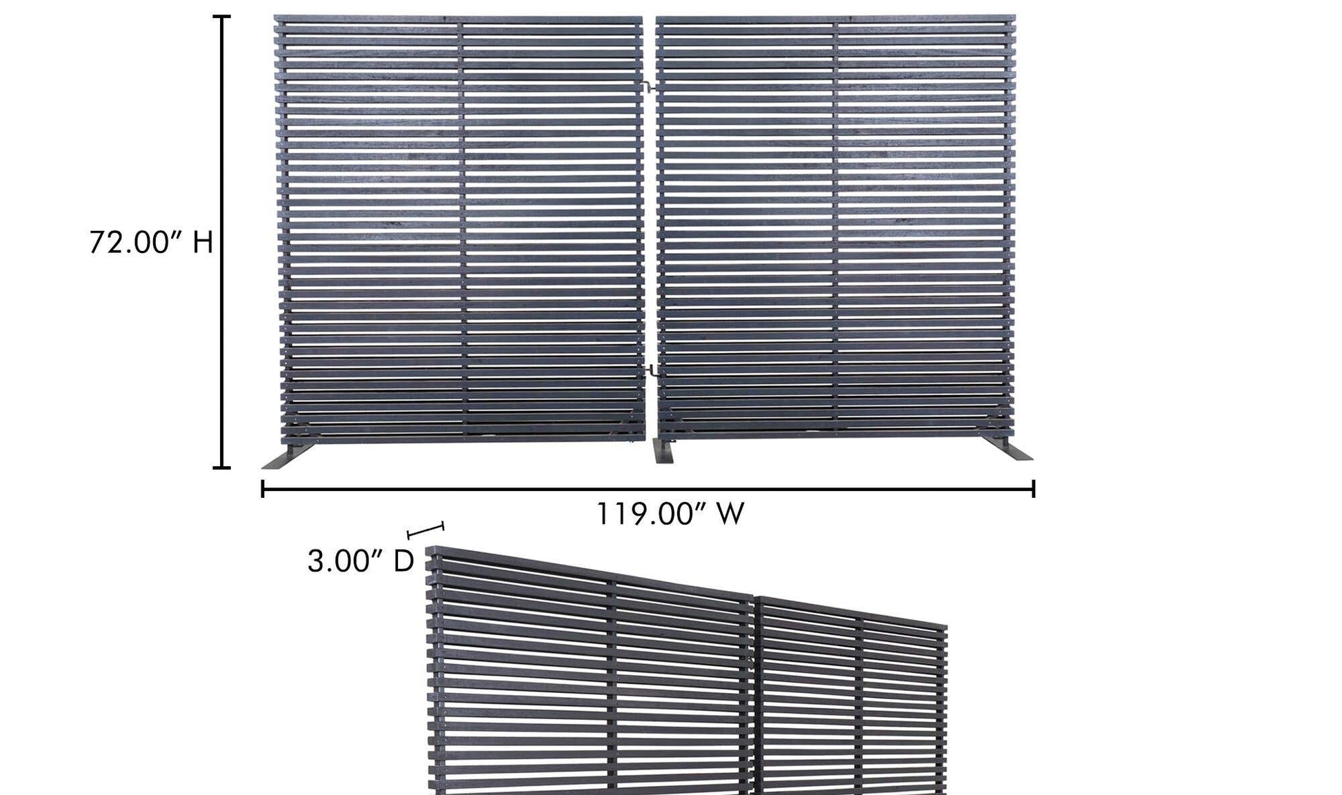 Damani Screen Black by Moe's Home Collection - view 11