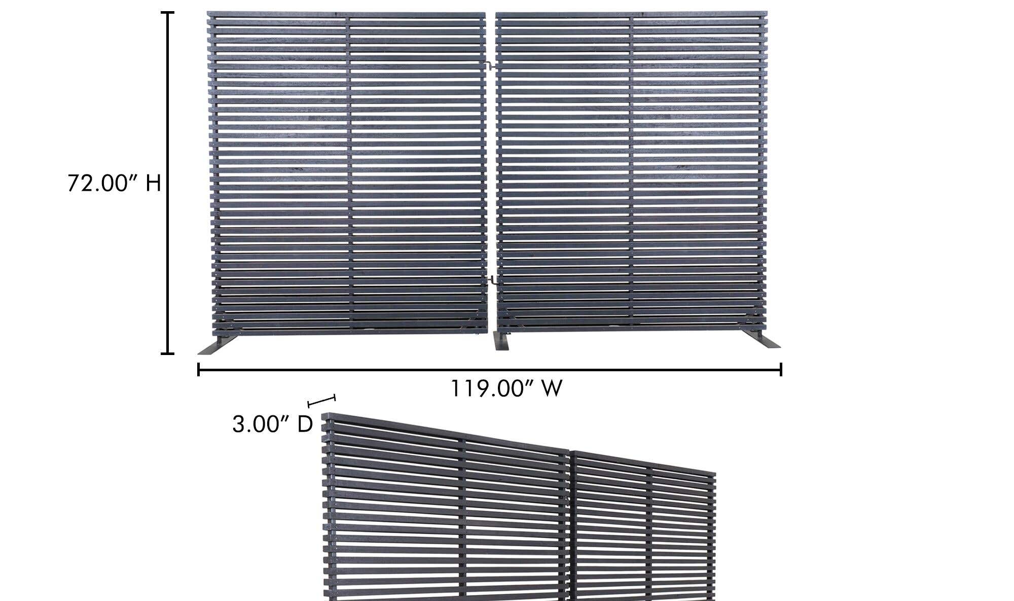 Damani Screen Black by Moe's Home Collection - view 11