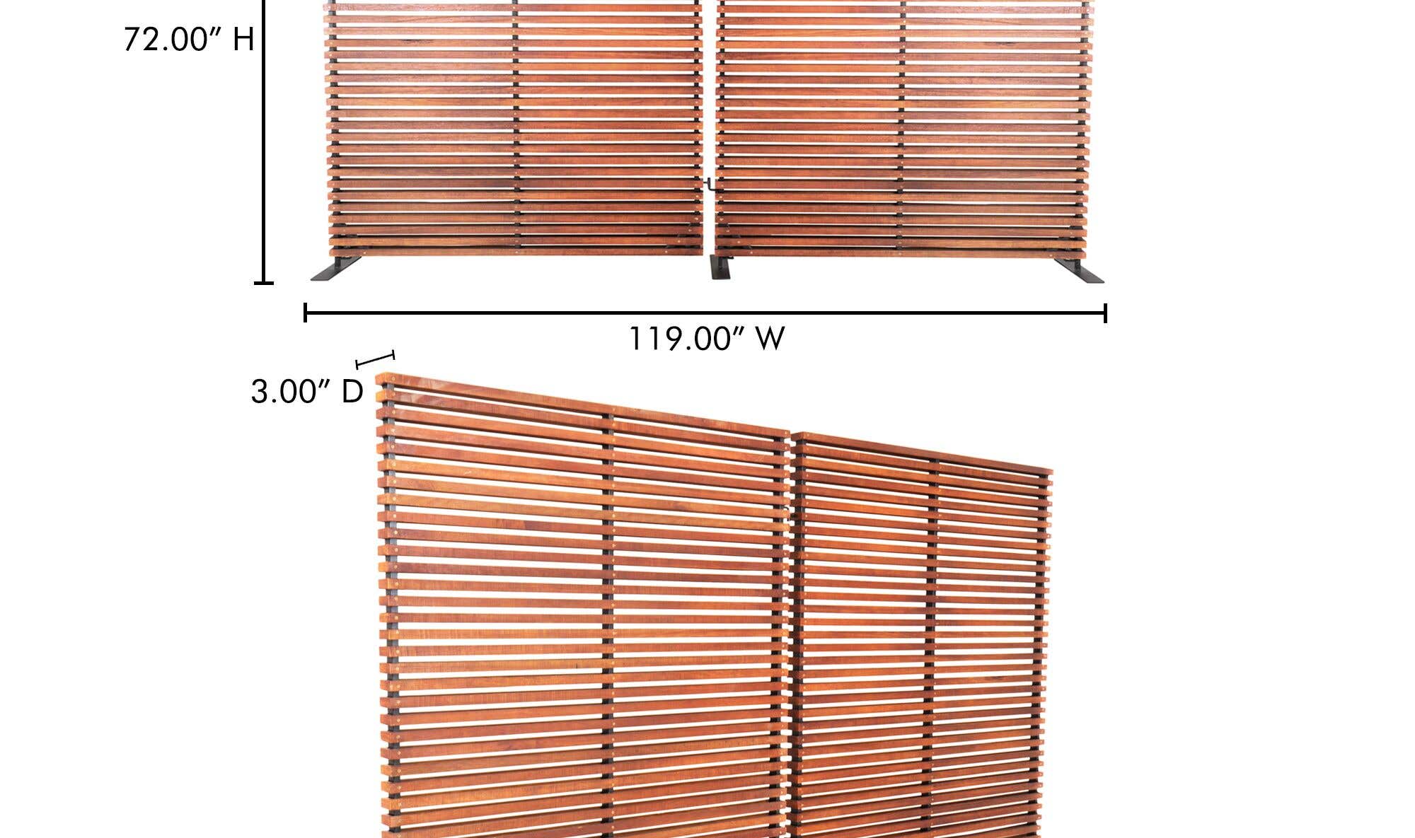 Damani Screen Brown by Moe's Home Collection - view 11