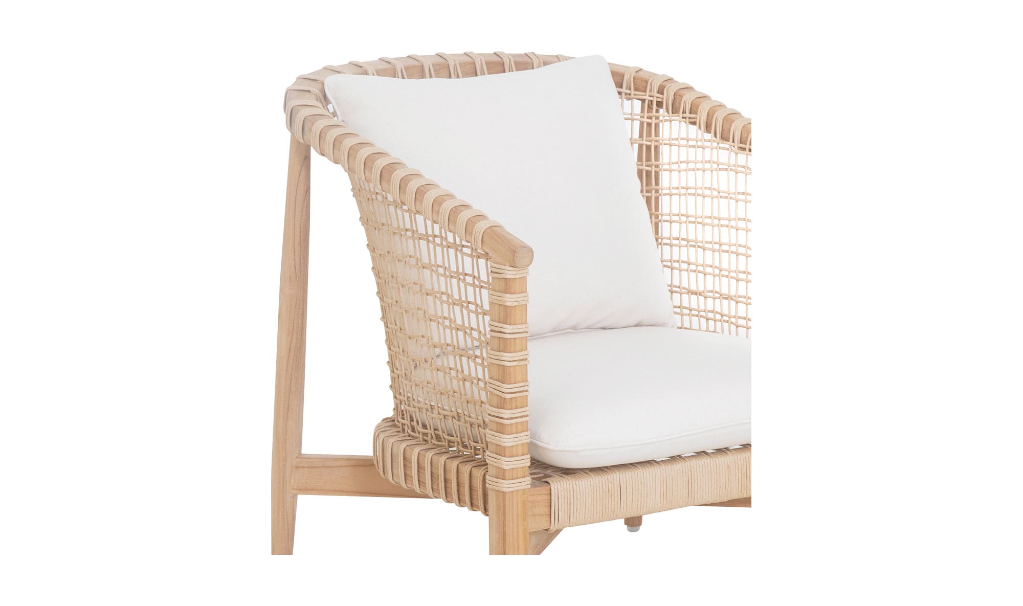 Kuna Outdoor Lounge Chair White by Moe's Home Collection - view 11