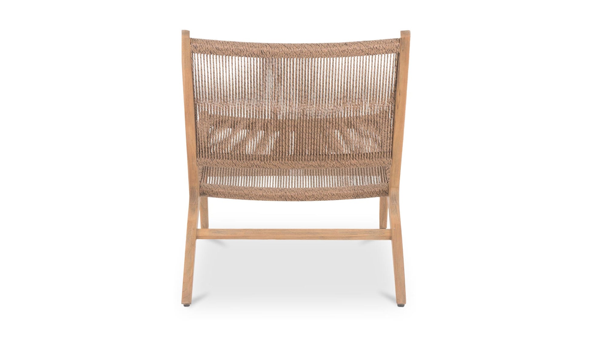 Palma Outdoor Lounge Chair Warm Brown by Moe's Home Collection - view 7