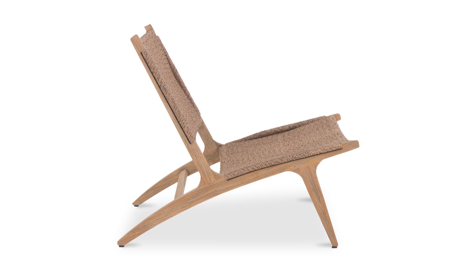 Palma Outdoor Lounge Chair Warm Brown by Moe's Home Collection - view 6