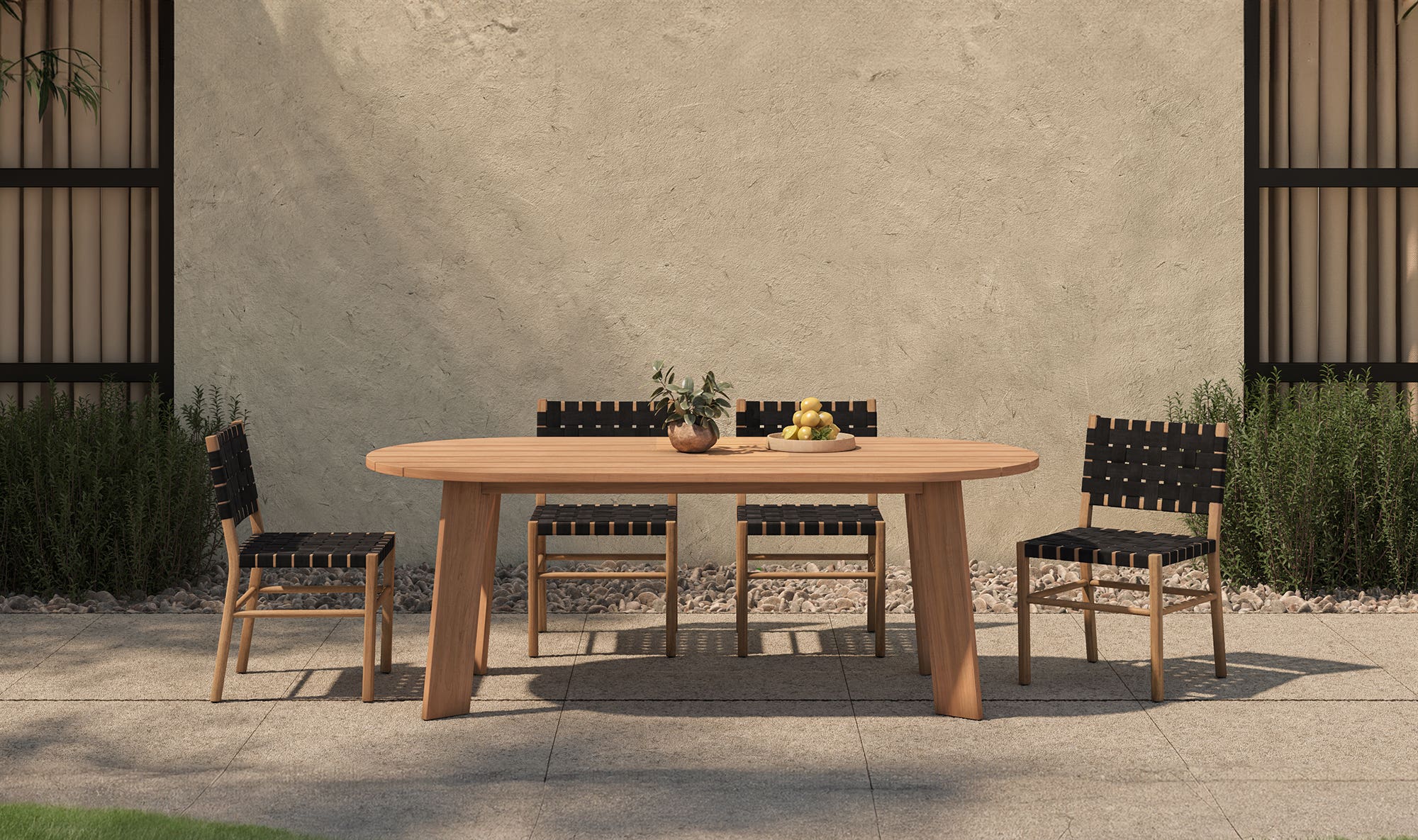 Mira Outdoor Dining Chair Black by Moe's Home Collection - view 10