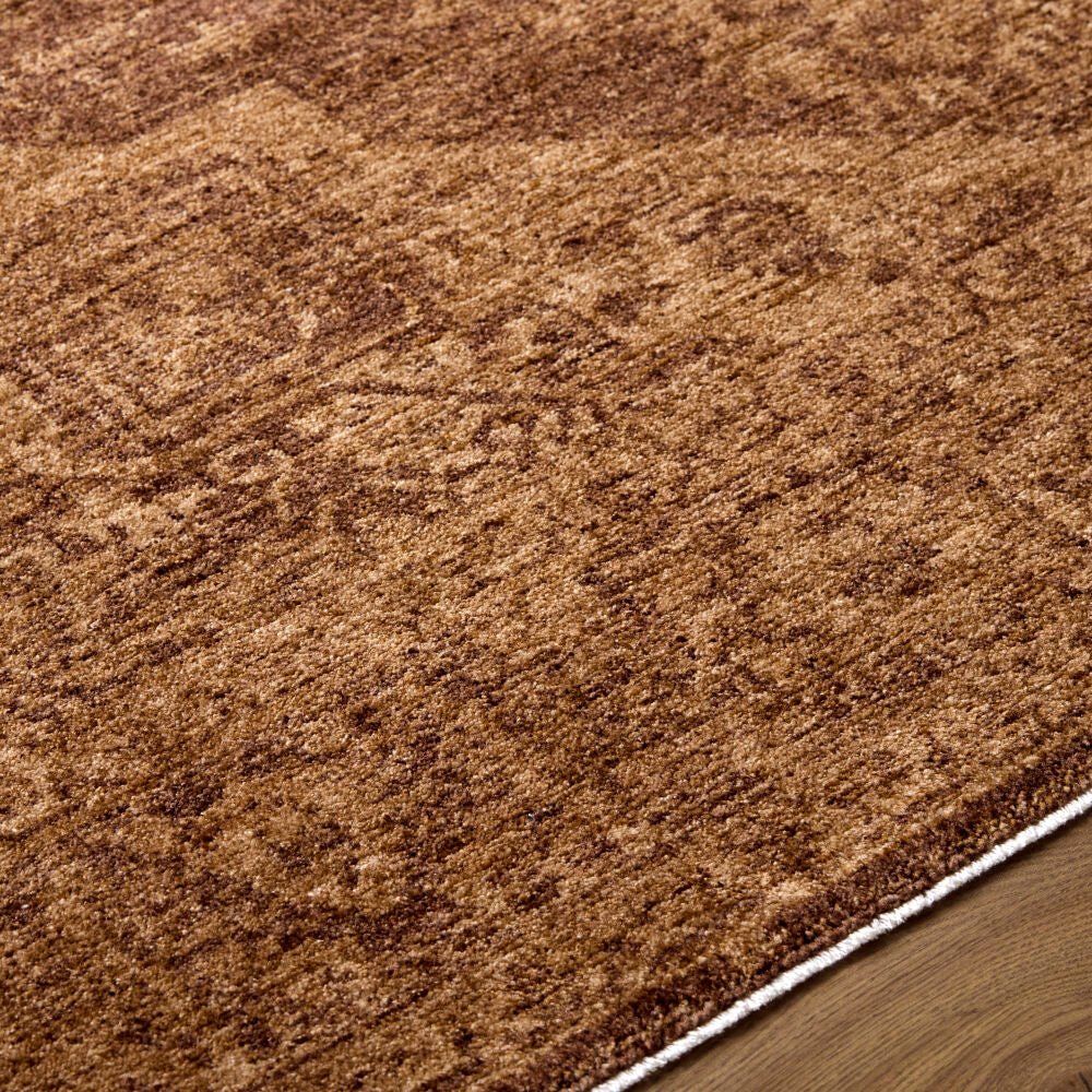 Cyrus Brown/Tan Machine Woven Rug - texture