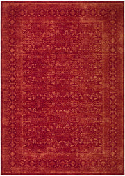 Cyrus Burgandy/Rust Machine Woven Rug - 10' x 14'