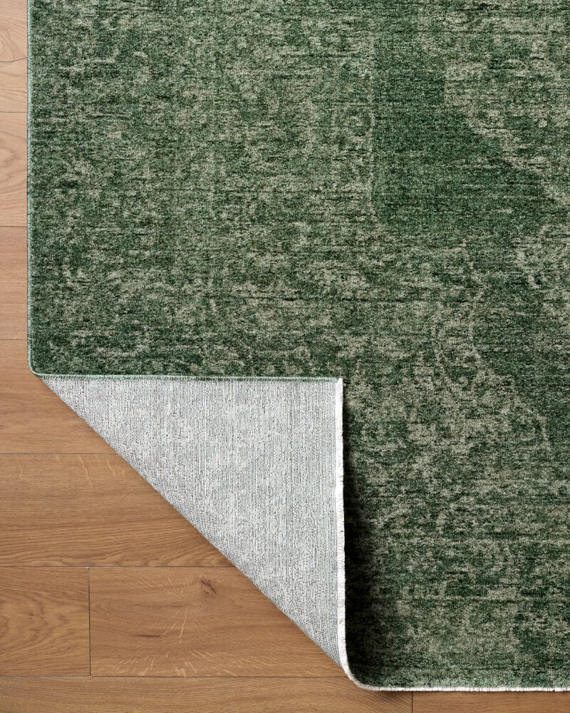 Cyrus Medium Green/Sage Machine Woven Rug - fold