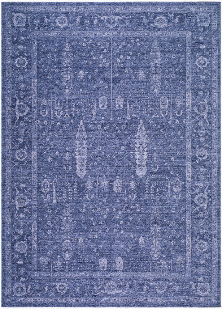Cyrus Blue/Denim Machine Woven Rug - 10' x 14'