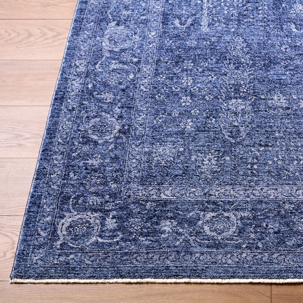 Cyrus Blue/Denim Machine Woven Rug - front