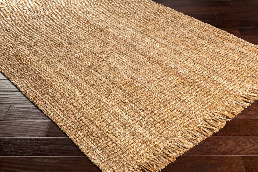 Chunky Naturals Light Brown Handmade Rug - corner