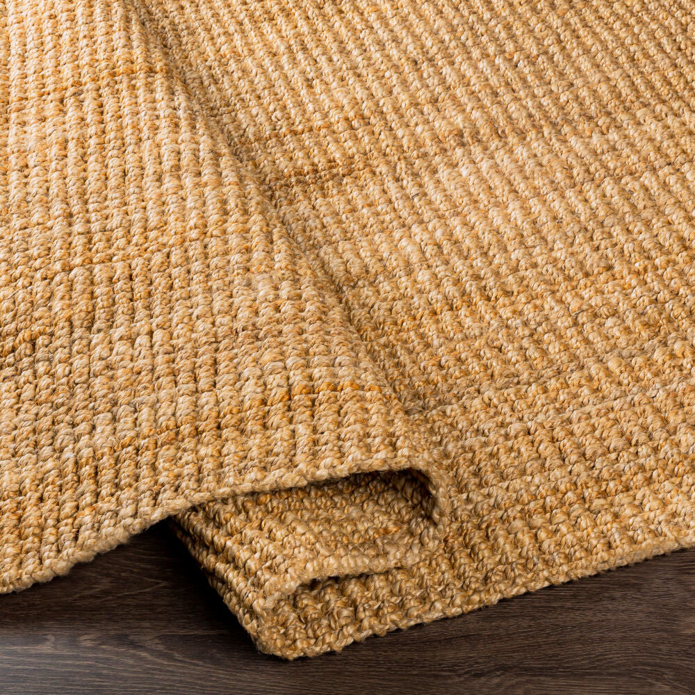 Chunky Naturals Light Brown Handmade Rug - fold