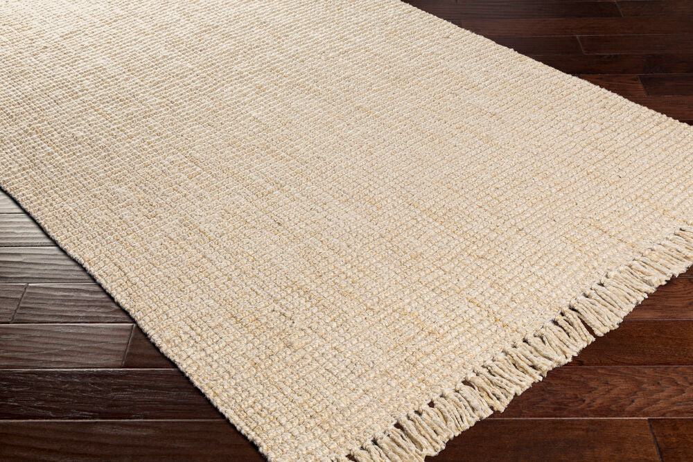 Chunky Naturals Cream Handmade Rug - corner