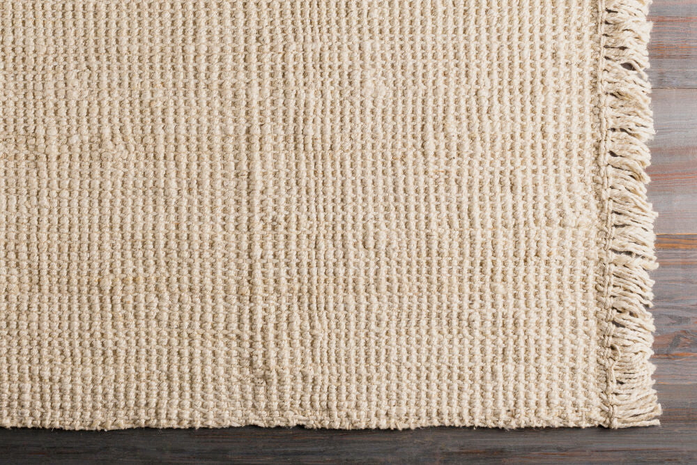 Chunky Naturals Cream Handmade Rug - overhead