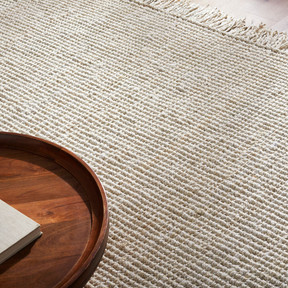 Chunky Naturals Cream Handmade Rug - styleshot