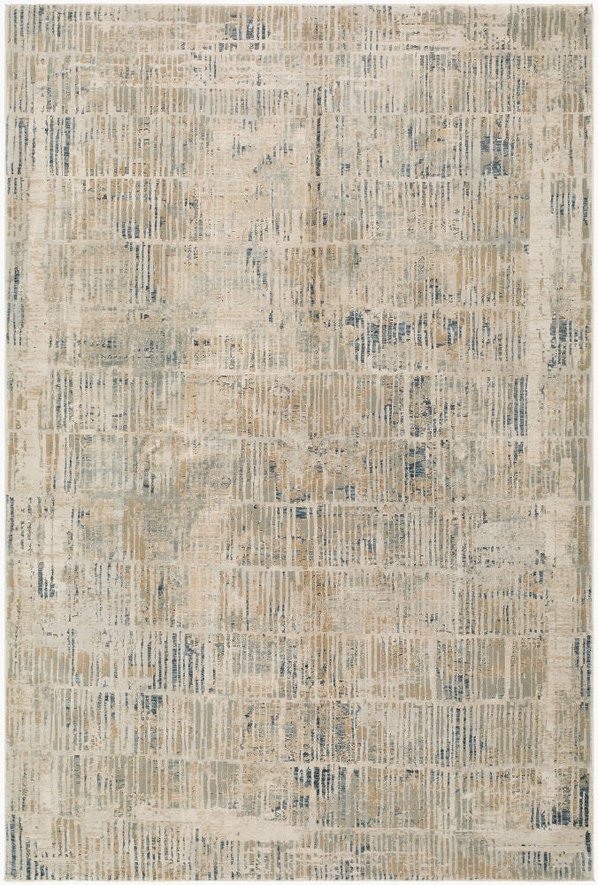 Canyon Light Gray/Teal Machine Woven Rug CYY-2305 - 10' x 14'