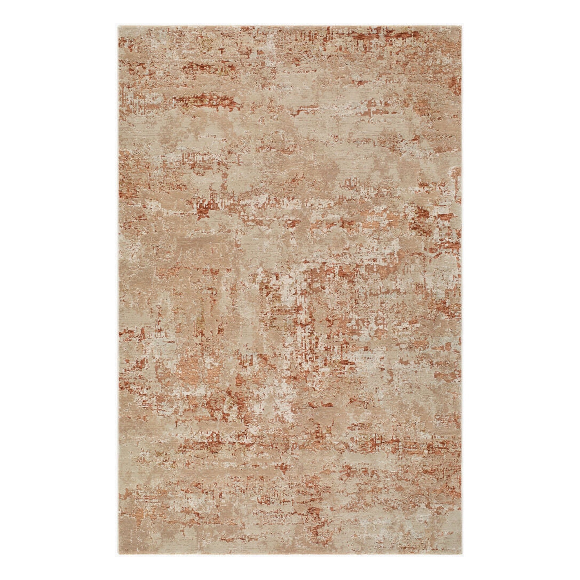 Canyon Burnt Orange/Tan Machine Woven Rug - 10' x 14'