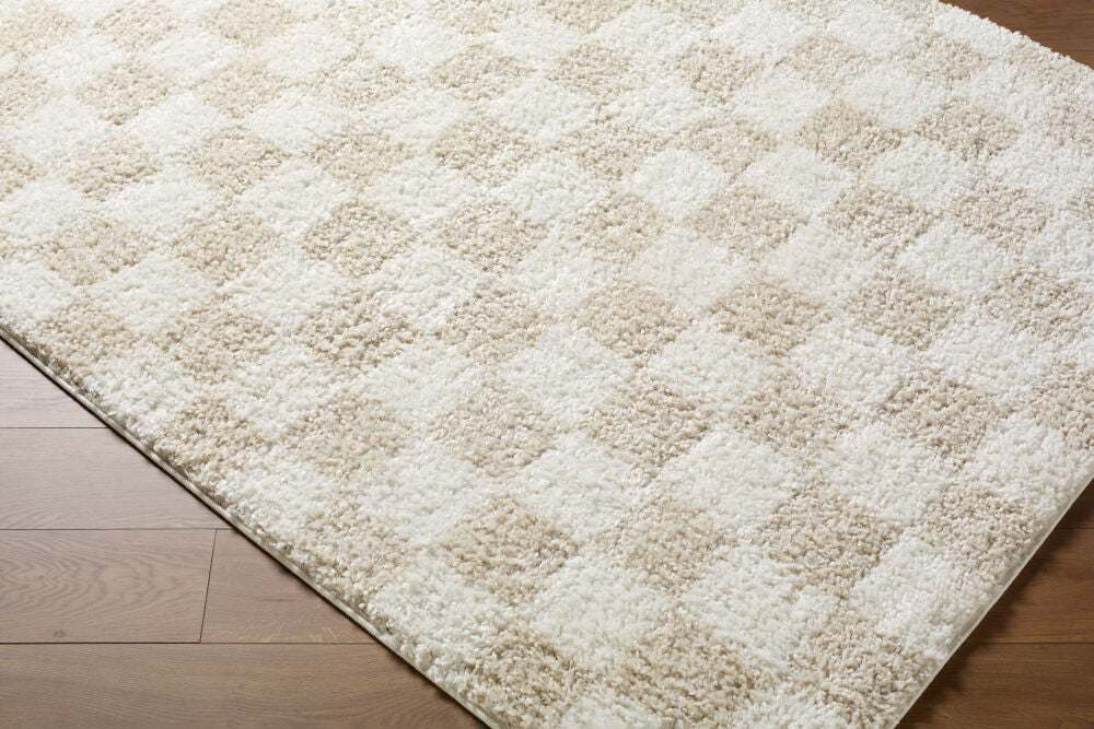 Czechia Ivory/Off-White Machine Woven Rug CZE-2306 - corner
