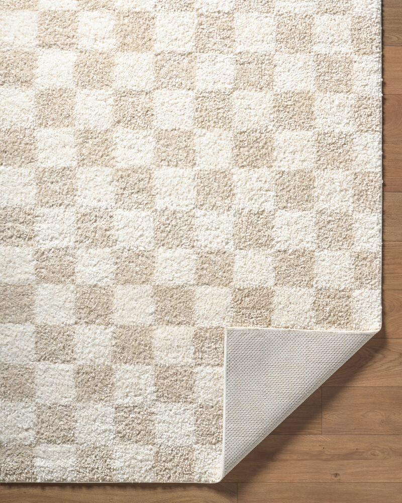 Czechia Ivory/Off-White Machine Woven Rug CZE-2306 - fold