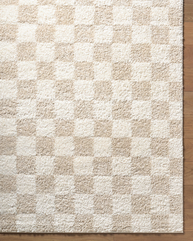 Czechia Ivory/Off-White Machine Woven Rug CZE-2306 - overhead