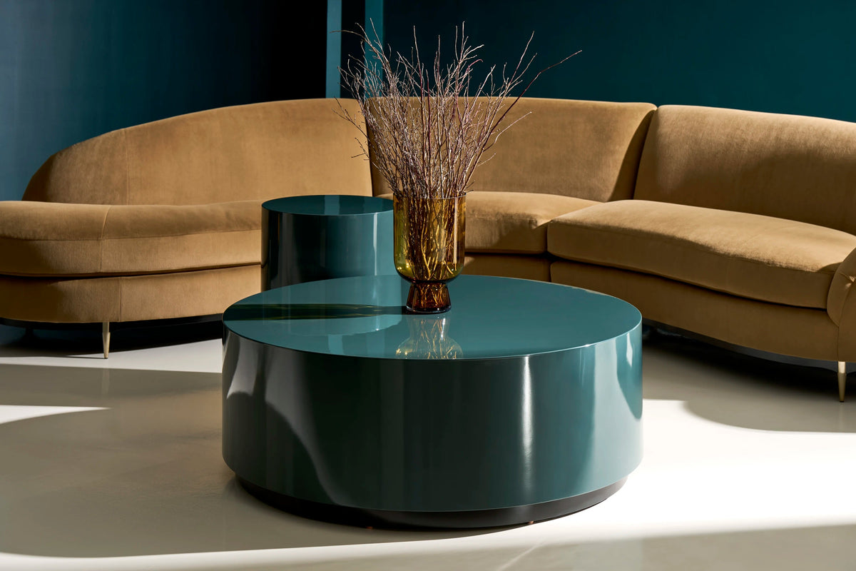 Cocktail Couture Round Cocktail Table Apatit Almost Black 46" by Caracole - view 2