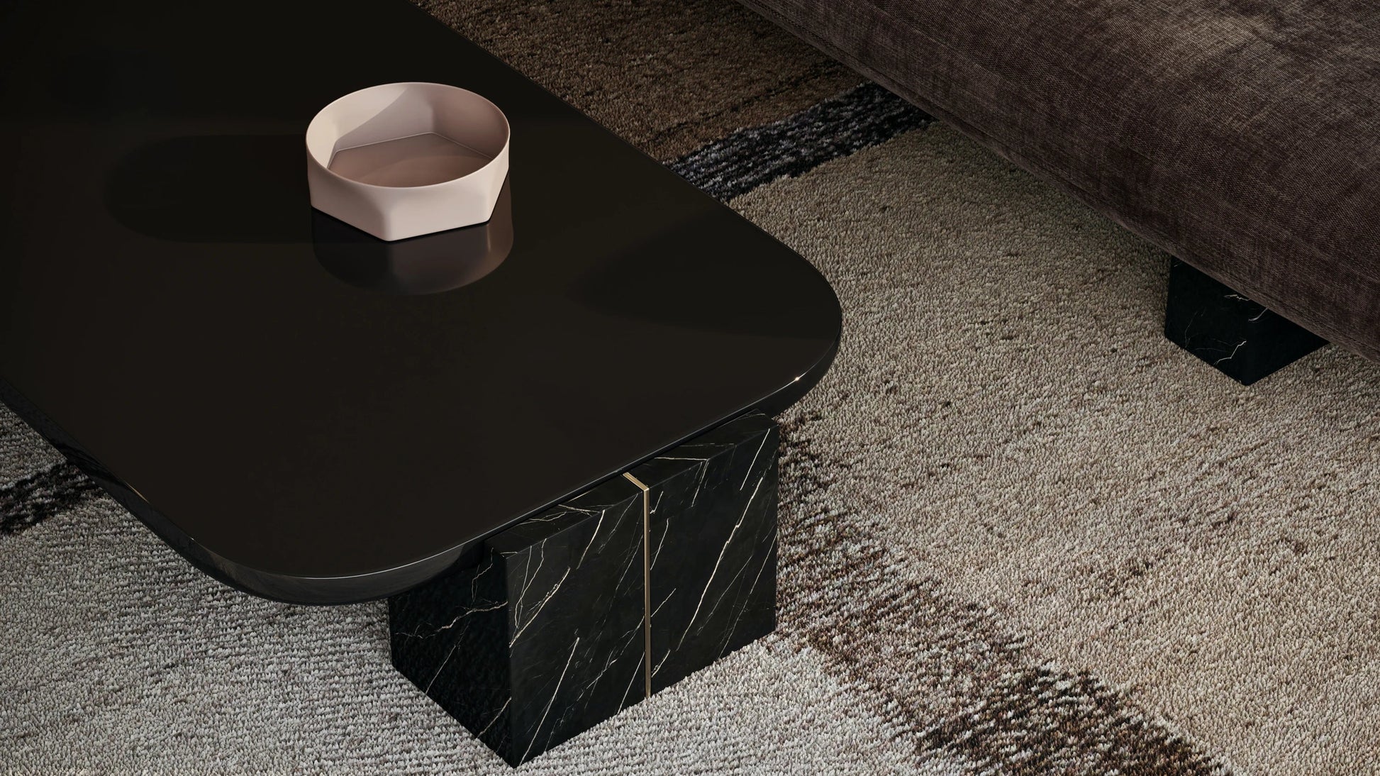 Overlap Rectangle Cocktail Table 70" by Caracole - view 8