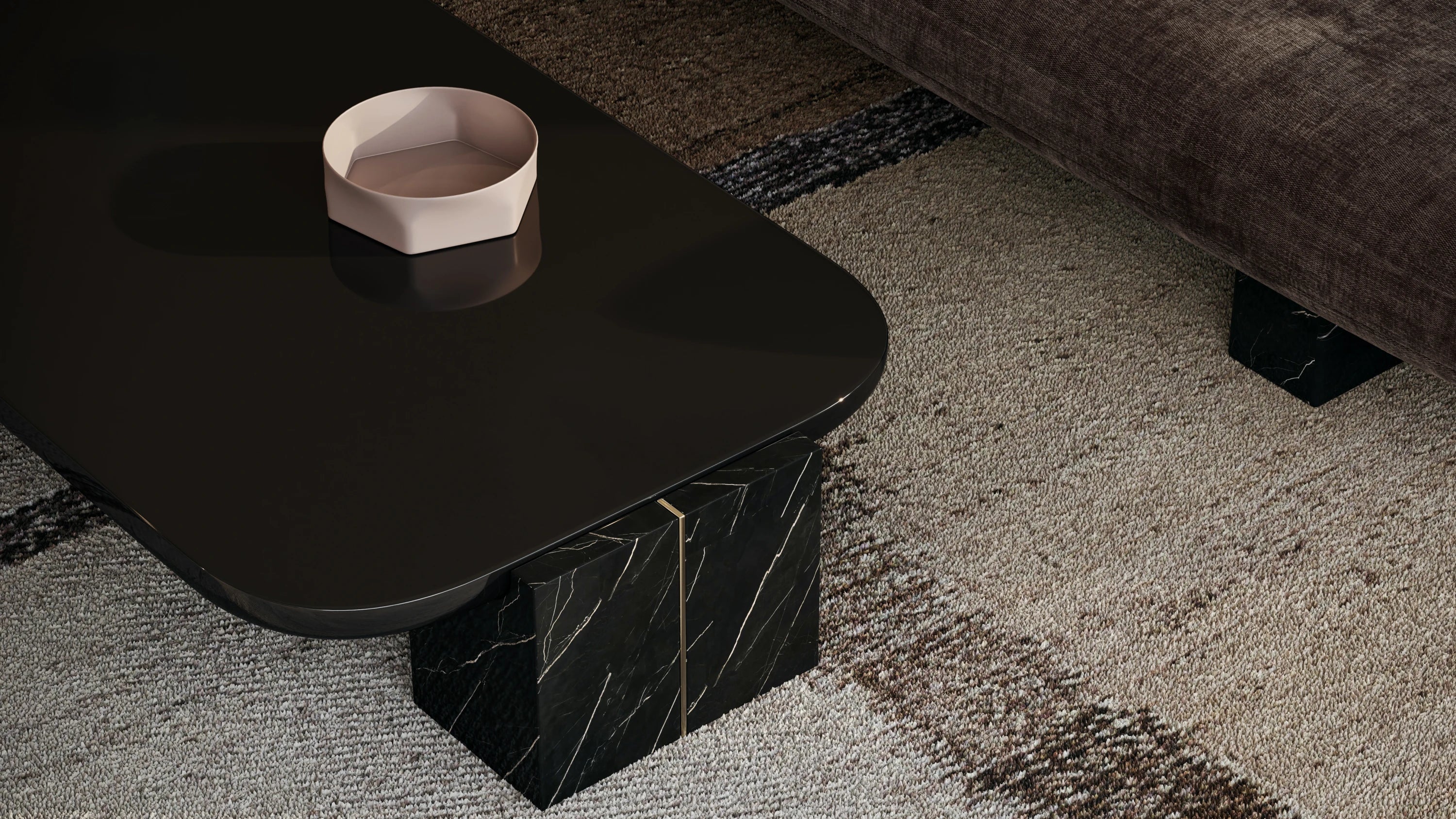 Overlap Rectangle Cocktail Table 70" by Caracole - view 8