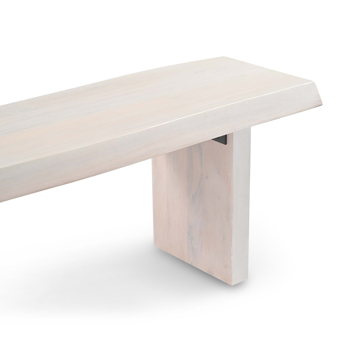 Brooks Bench 65" - White Wash Frame by Urbia - detail 5