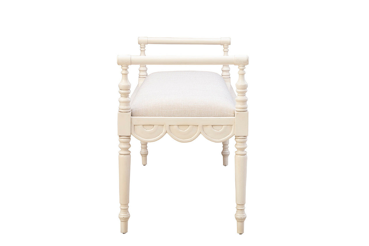 Cream Juliet Bench - 44.75'