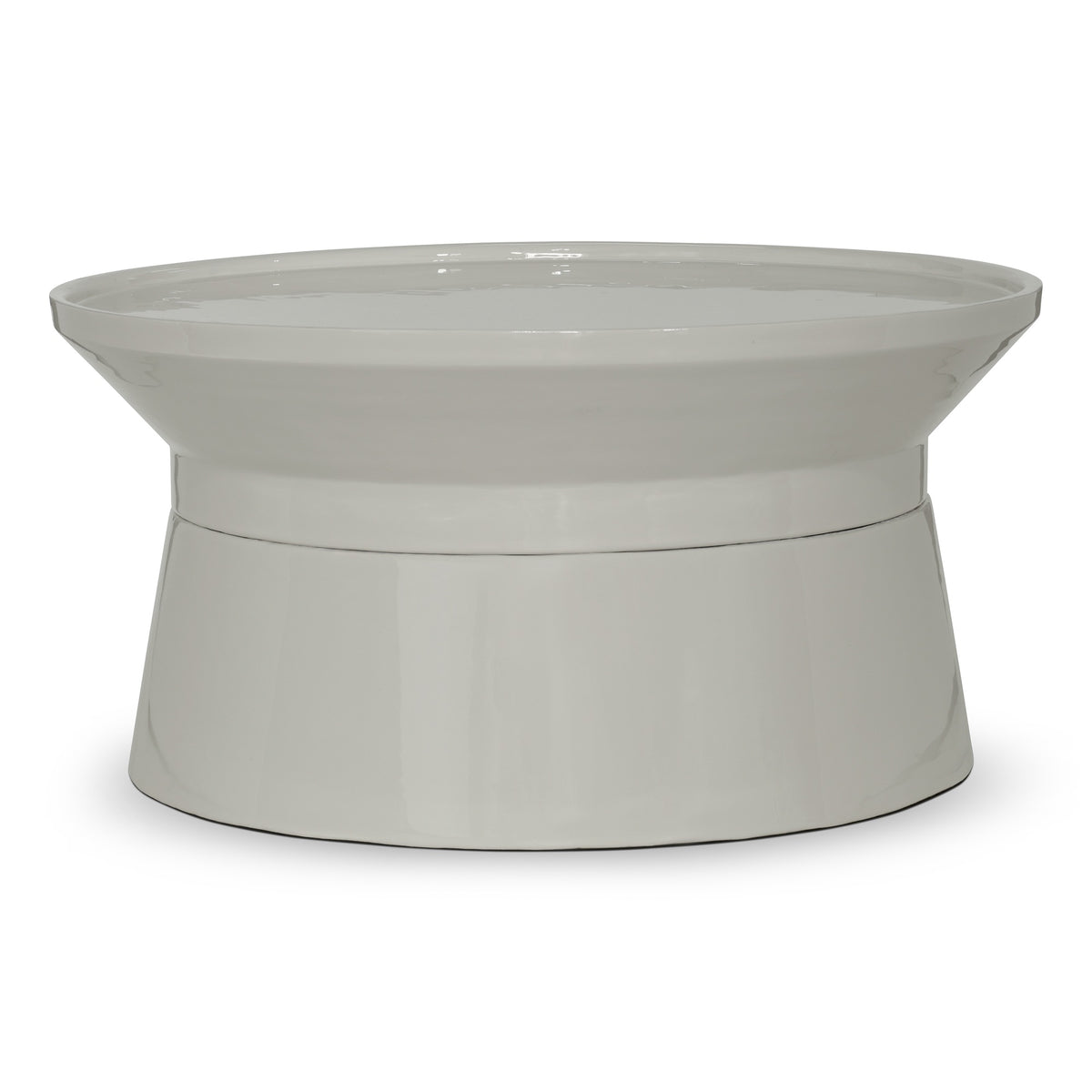 Sabine Enamel Coffee Table Bone White by Urbia - detail 2