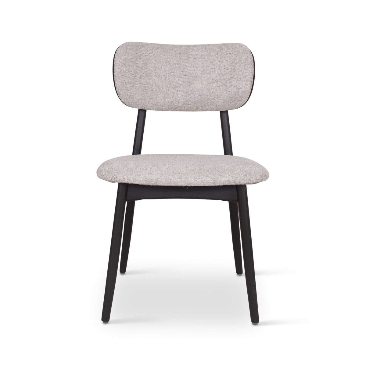 Modern Brazilian Claudia Side Chair Harvest Jute Upholstery - Ebano Frame by Urbia - detail 2