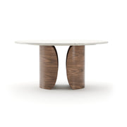Fleur Dining Table Porcini 60" by Caracole