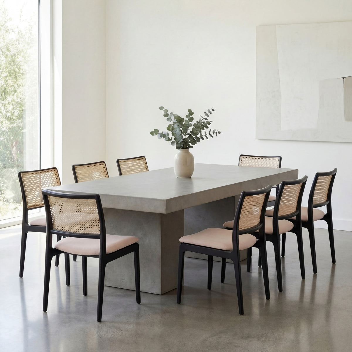 Charlotte Dining Chair Ebano, Medley Ivory, Natural Cane by Urbia - detail 6