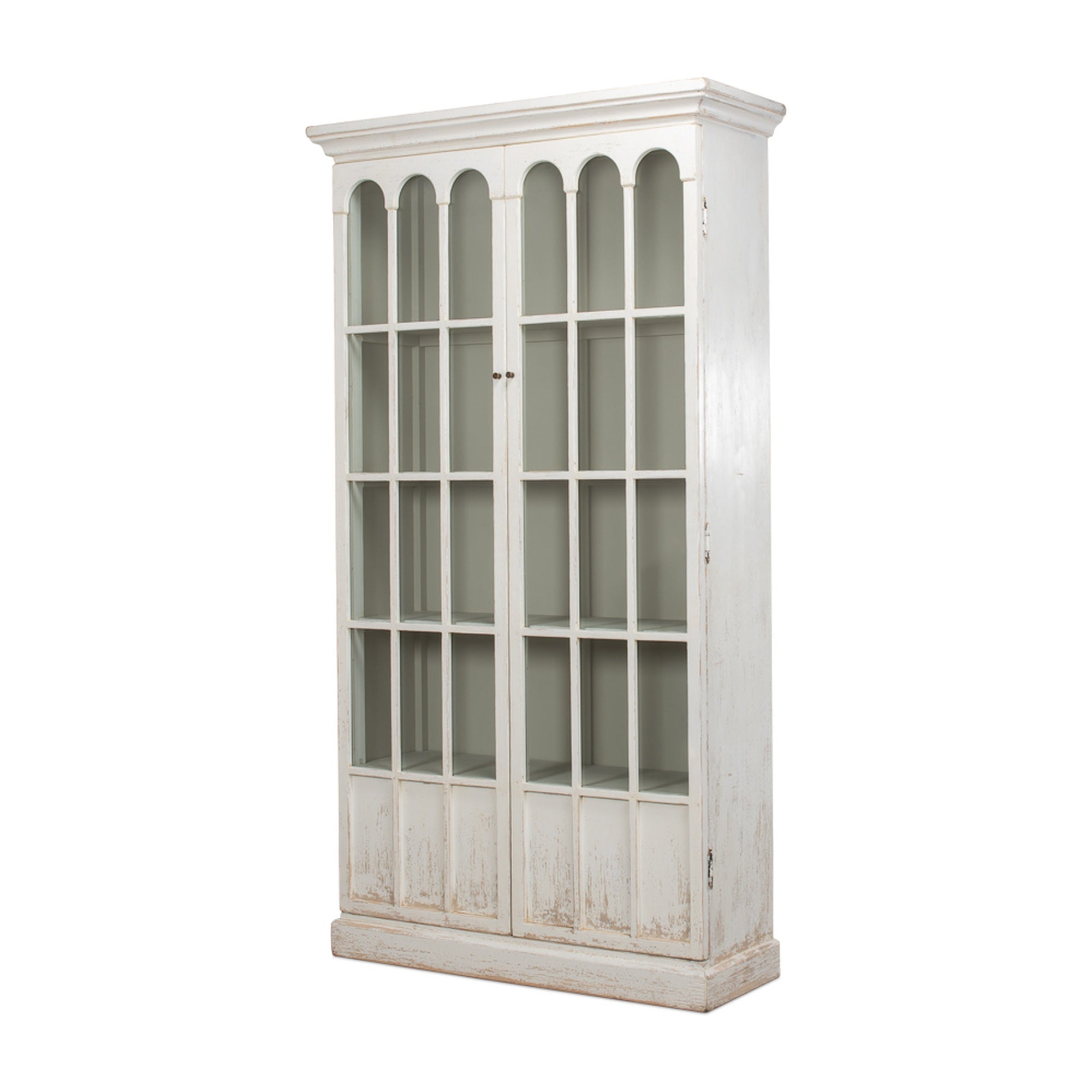 Edgar Allan Glass Bookcase by Sarreid Ltd