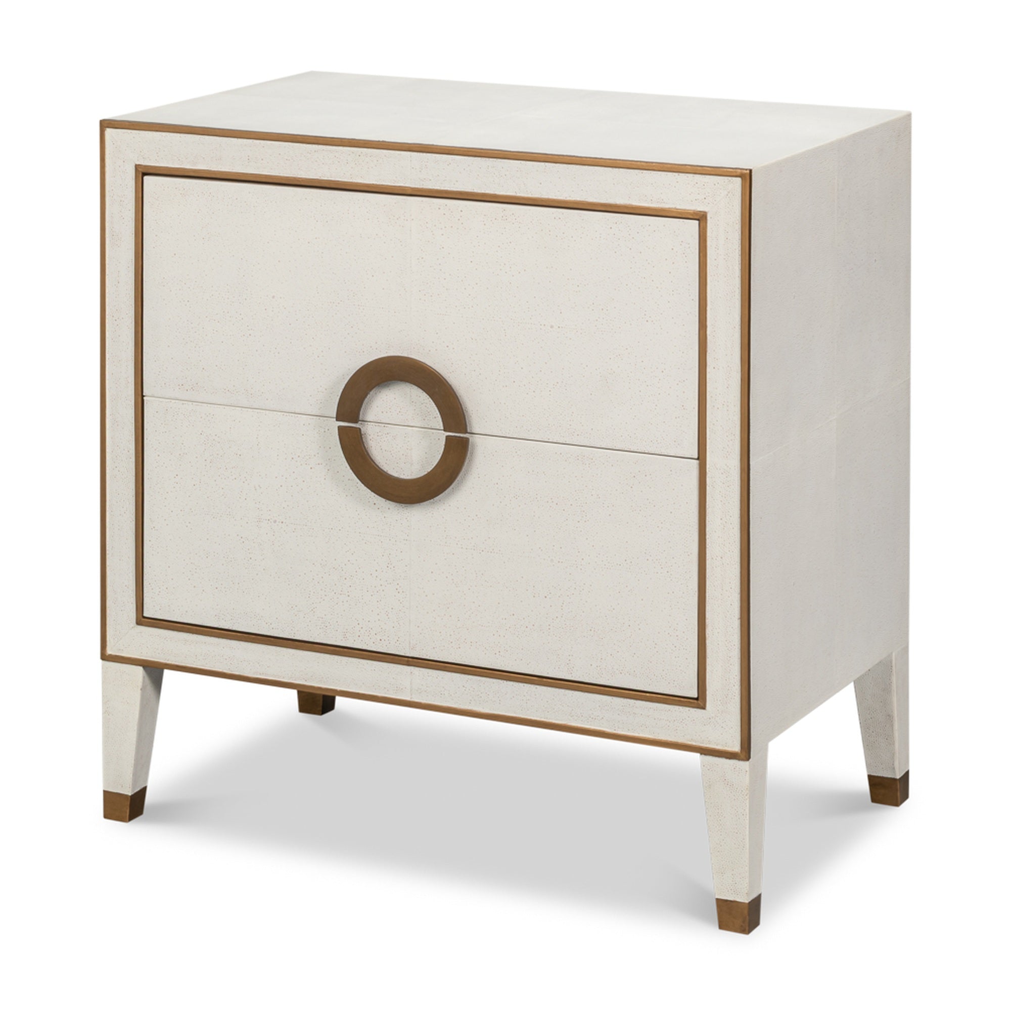 Gabriella Night Stand, Osprey White by Sarreid Ltd