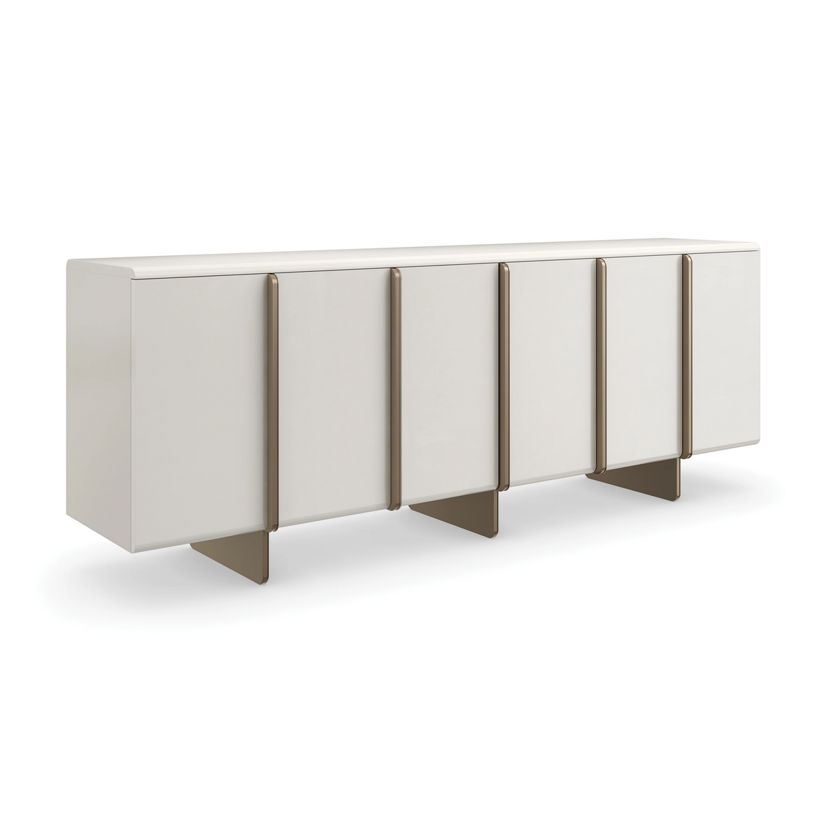 Emphasis Credenza Almost White 86.25" by Caracole - view 4