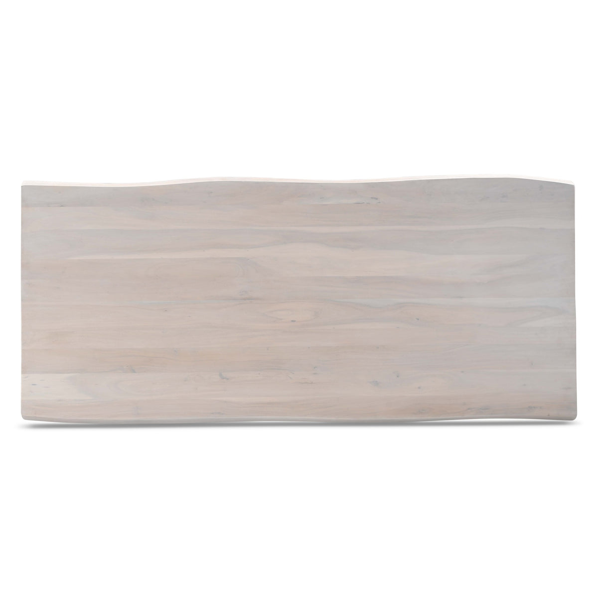 Brooks Dining Table Glass Base 40" x 92" White Wash Top - Clear Glass Base by Urbia - detail 4